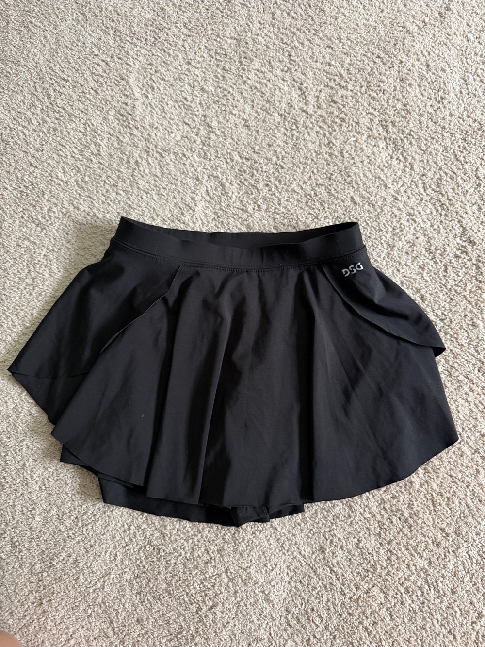 DSG Black Layered Skort
